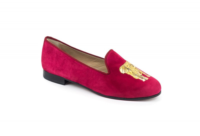 Gold Elephant Cherry Red