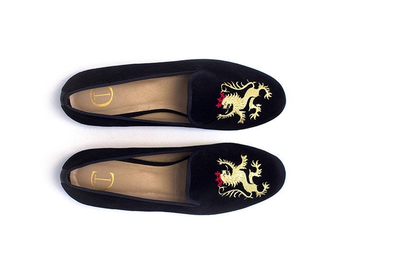 Gold Lion Red Crown Black