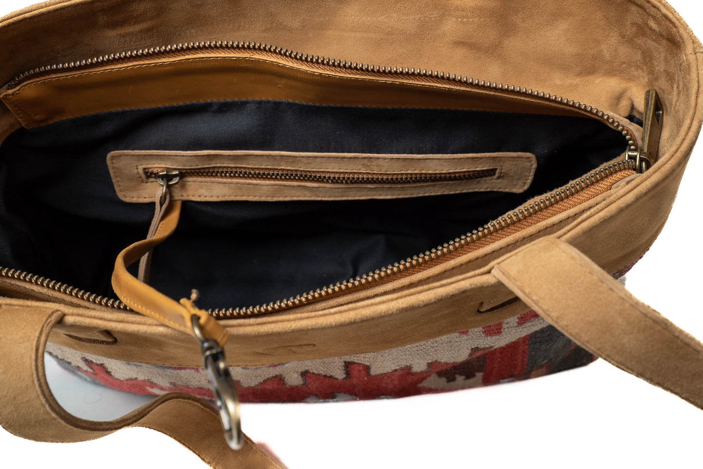 Medium Brown Kilim Handbag 2