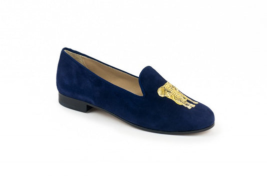 Gold Elephant Navy Blue