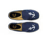 White Anchor Navy Blue